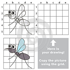 Copy the image using grid. Gnat. photo