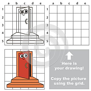 Copy the image using grid, the simple educational kid game.