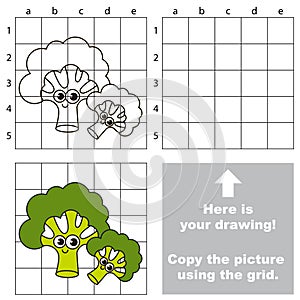 Copy the image using grid, the simple educational kid game.