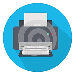 Copy machine, facsimile Color Vector icon which can easily modify or edit photo