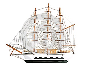 Copy of an old sailing ship