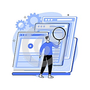 Copy optimization abstract concept vector illustration.