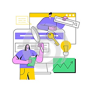 Copy optimization abstract concept vector illustration.