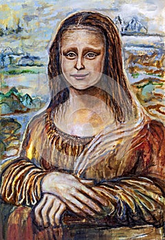 Copy of the painting Mona Lisa