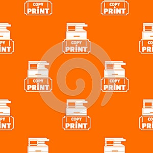 Copy and print pattern vector orange photo