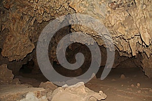 Copy Space Inside the Cave of Colossal Cave Mountain Park