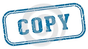 copy stamp. copy rectangular stamp on white background