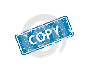 Copy stamp vector texture. Rubber cliche imprint. Web or print design element for sign, sticker, label