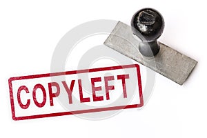Copyleft word stamp