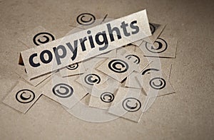 Copyright concept symbol