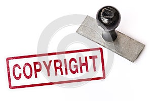 copyright copyleft text label stamp for documents.