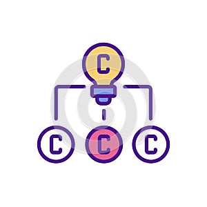 Copyright in derivative works RGB color icon photo