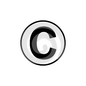 Copyright icon . copyright symbol