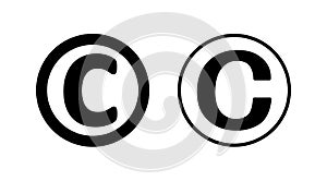 Copyright icon . copyright symbol