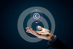 Copyright and intellectual property concept