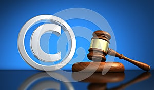 Copyright And Law Symbol