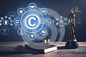 Copyright or patent. Intellectual property