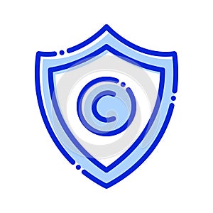 Copyright protection, copyright, protection, security fully editable vector icons