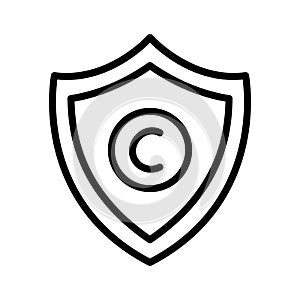 Copyright protection, copyright, protection, security fully editable vector icons