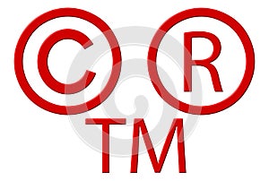 Copyright Registered And Trademark Symbols