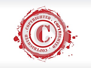 Copyright rubber stamp