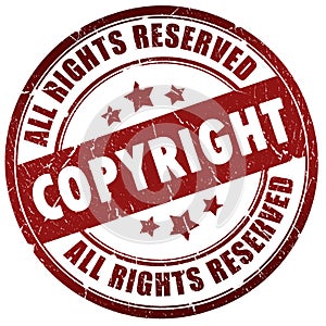 Copyright stamp photo