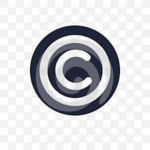 Copyright transparent icon. Copyright symbol design from SEO col