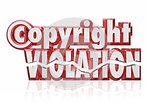 Copyright Violation Legal Rights Infringement Piracy Theft