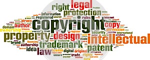 Copyright word cloud