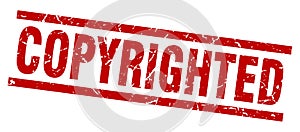 Copyrighted stamp