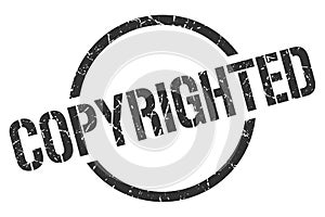 copyrighted stamp