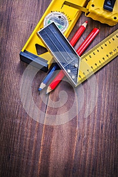 Copyspace image set of construction tools level