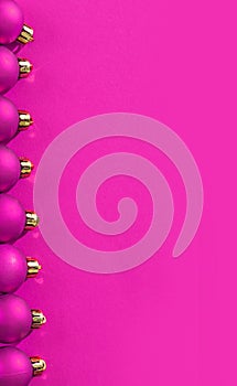 Copyspace pink colored christmas background