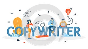 Copywriter concept illustration