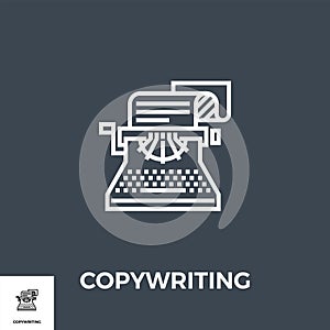 Copywriting Line Icon