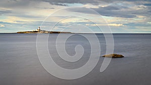 Coquet Island Long Exposure from Low Hauxley Beach