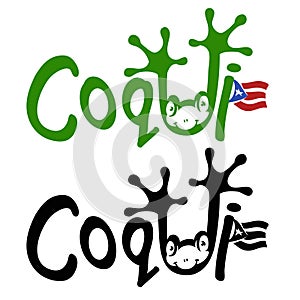 Coqui frog logo photo