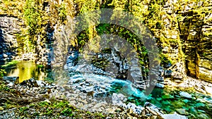 The Coquihalla River in Coquihalla Canyon Provincial Park and at the Othello Tunnels near Hope in British Columbia Canada