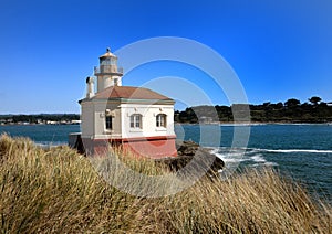 CoquilleRiver Lighthouse, Bullards Beach State park, Bandon, Oregon, Coos County