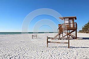 Coquina beach on Anna Maria Island, Florida