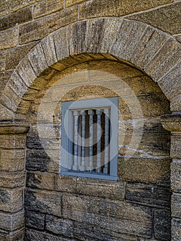 Coquina Rock Wall of the Fort on the Matanzas River