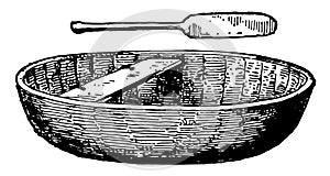 Coracle is a small roundish shaped The word comes from the Welsh cwrwgl vintage engraving