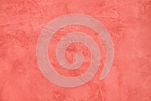 coral colored Concrete textured background with roughness and irregularities