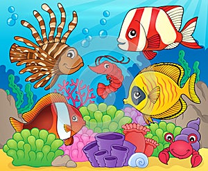 Coral fauna theme image 8
