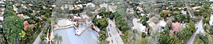 Coral Gables aerial view in Miami, Florida