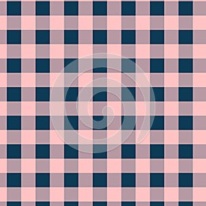 Coral and navy blue buffalo plaids photo