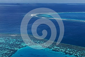 Coral Reef and detail of Atoll