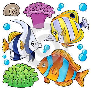 Coral reef fish theme collection 3