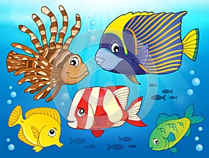 Coral reef fish theme image 3