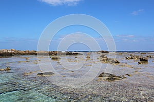 Coral reefs protect lagoons from Pacific Ocean\'s rough waves